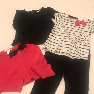 2 shirts, sweater and pants Janine and Jack